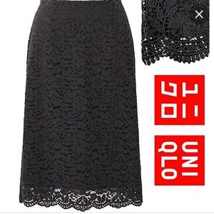 Lace Midi Dressy Casual Uniqlo Skirt